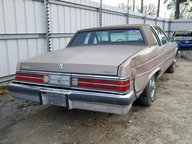 1G4AR37Y1EH910963 - 1984 BUICK ELECTRA LI TAN photo 4