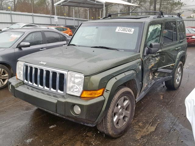 1J8HG58247C547274 - 2007 JEEP COMMANDER GREEN photo 2