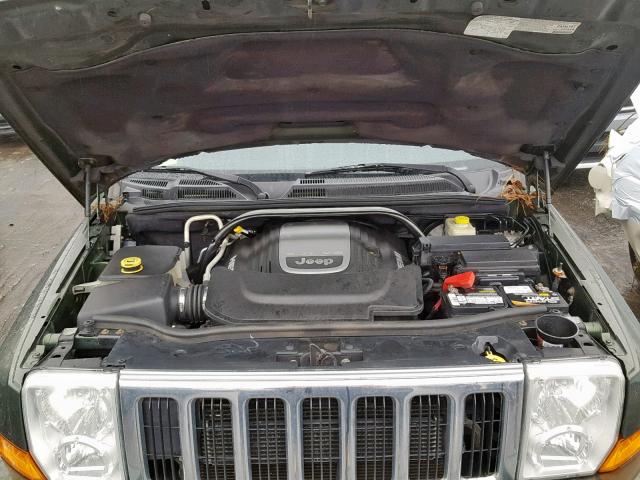 1J8HG58247C547274 - 2007 JEEP COMMANDER GREEN photo 7