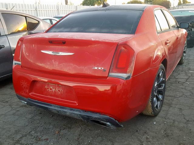 2C3CCABG2GH295245 - 2016 CHRYSLER 300 S RED photo 4