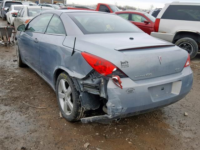 1G2ZH35N774272106 - 2007 PONTIAC G6 GT BLUE photo 3