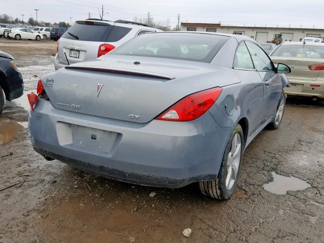 1G2ZH35N774272106 - 2007 PONTIAC G6 GT BLUE photo 4