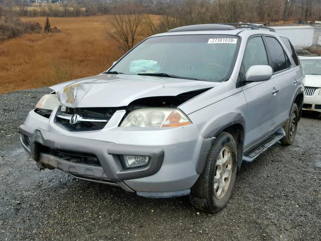 2HNYD18811H511571 - 2001 ACURA MDX TOURIN GRAY photo 2