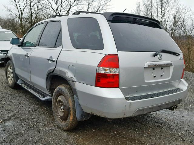 2HNYD18811H511571 - 2001 ACURA MDX TOURIN GRAY photo 3