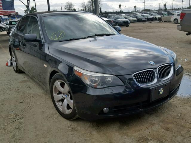 WBANE53537CW64536 - 2007 BMW 525 I BLACK photo 1