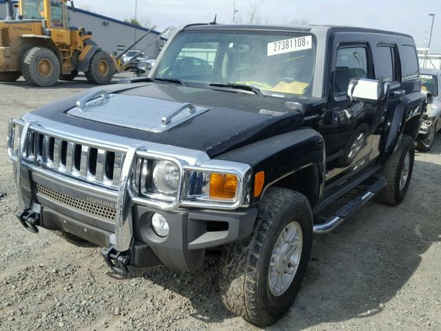 5GTDN13E678216455 - 2007 HUMMER H3 BLACK photo 2