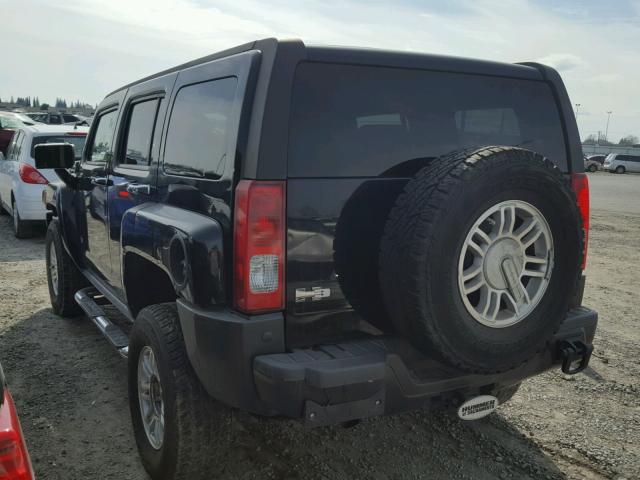 5GTDN13E678216455 - 2007 HUMMER H3 BLACK photo 3