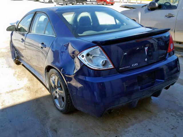 1G2ZL577994244299 - 2009 PONTIAC G6 GXP BLUE photo 3