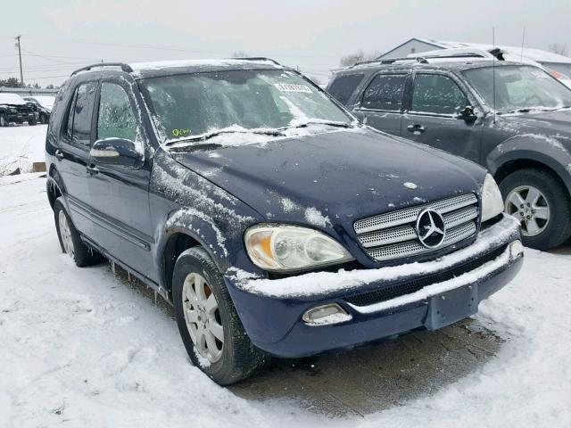 4JGAB57E23A434556 - 2003 MERCEDES-BENZ ML 350 BLUE photo 1