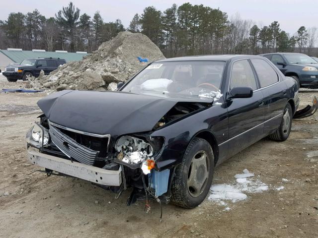 JT8BH28F2W0134652 - 1998 LEXUS LS 400 BLACK photo 2