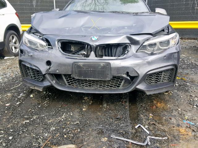 WBA2G3C57HV640926 - 2017 BMW M240XI GRAY photo 9