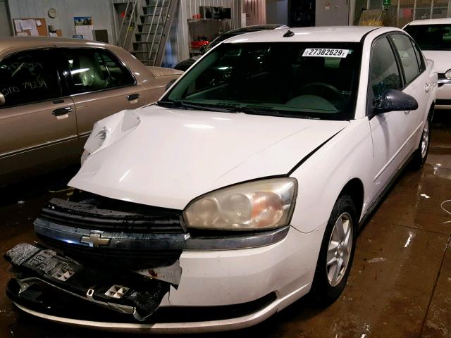 1G1ZT52845F245640 - 2005 CHEVROLET MALIBU LS WHITE photo 2