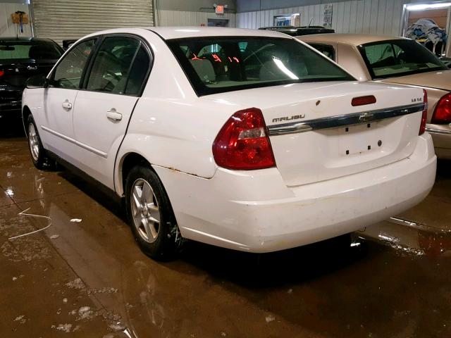 1G1ZT52845F245640 - 2005 CHEVROLET MALIBU LS WHITE photo 3
