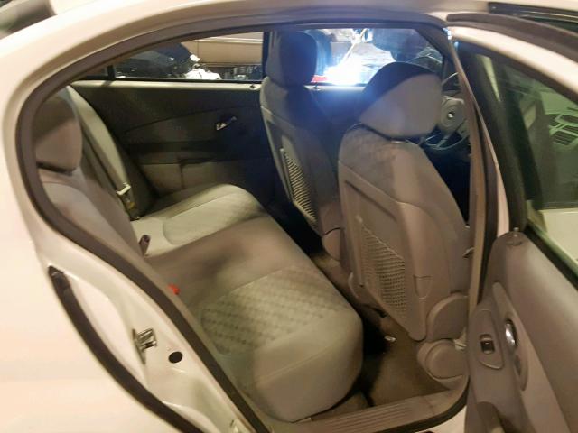 1G1ZT52845F245640 - 2005 CHEVROLET MALIBU LS WHITE photo 6