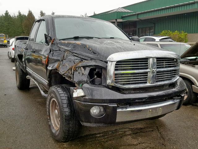 1D7KS28C17J539489 - 2007 DODGE RAM 2500 S BLACK photo 1