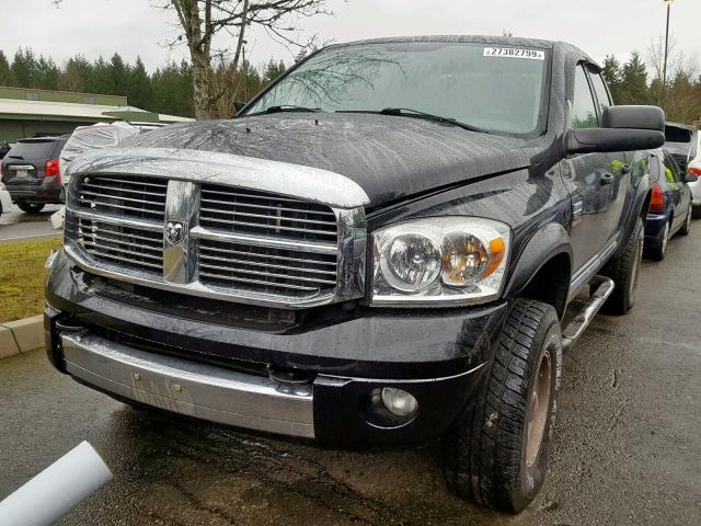 1D7KS28C17J539489 - 2007 DODGE RAM 2500 S BLACK photo 2