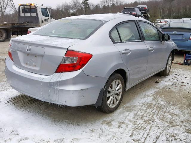 2HGFB2F97CH523474 - 2012 HONDA CIVIC EXL SILVER photo 4