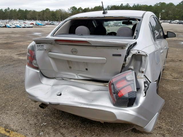 3N1AB6AP4CL701339 - 2012 NISSAN SENTRA 2.0 SILVER photo 9