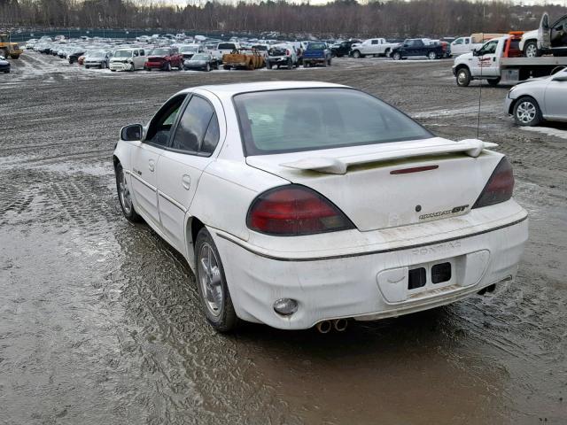 1G2NW52EX1C106633 - 2001 PONTIAC GRAND AM G WHITE photo 3