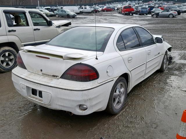 1G2NW52EX1C106633 - 2001 PONTIAC GRAND AM G WHITE photo 4