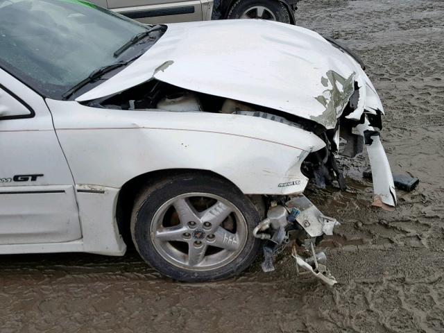 1G2NW52EX1C106633 - 2001 PONTIAC GRAND AM G WHITE photo 9