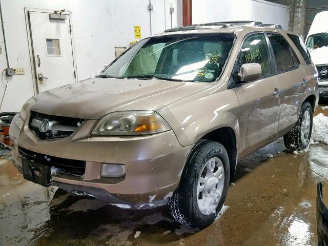 2HNYD18945H506914 - 2005 ACURA MDX TOURIN GOLD photo 2