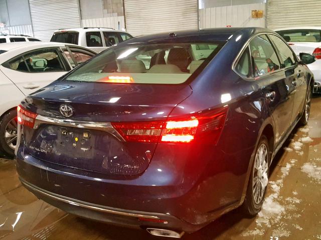 4T1BK1EBXJU281586 - 2018 TOYOTA AVALON XLE BLUE photo 4
