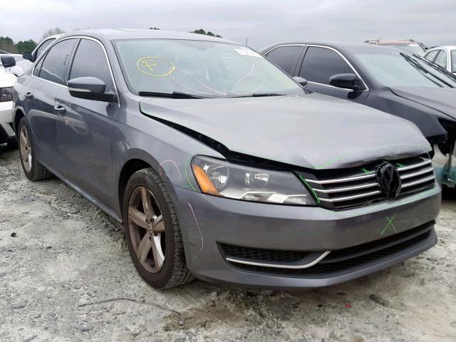 1VWBP7A32CC079127 - 2012 VOLKSWAGEN PASSAT SE GRAY photo 1