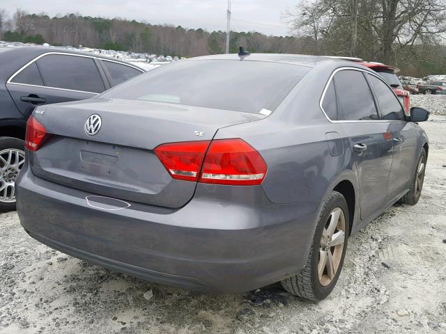 1VWBP7A32CC079127 - 2012 VOLKSWAGEN PASSAT SE GRAY photo 4