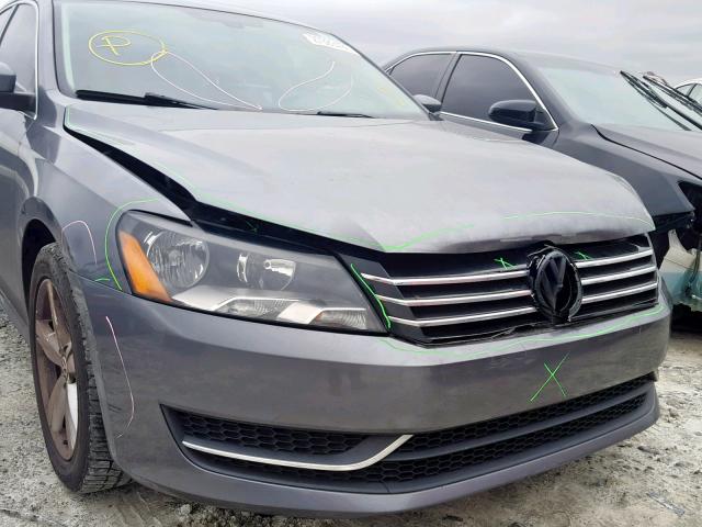 1VWBP7A32CC079127 - 2012 VOLKSWAGEN PASSAT SE GRAY photo 9