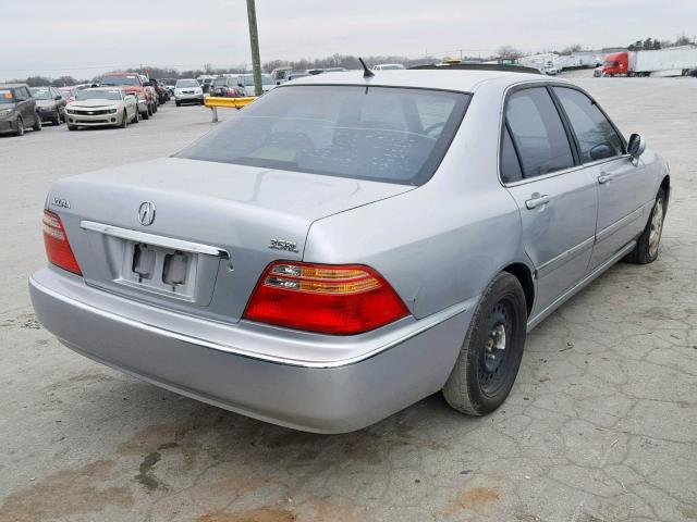 JH4KA96502C003204 - 2002 ACURA 3.5RL SILVER photo 4