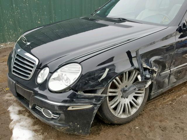 WDBUF90X18B280964 - 2008 MERCEDES-BENZ E 550 4MAT BLACK photo 9