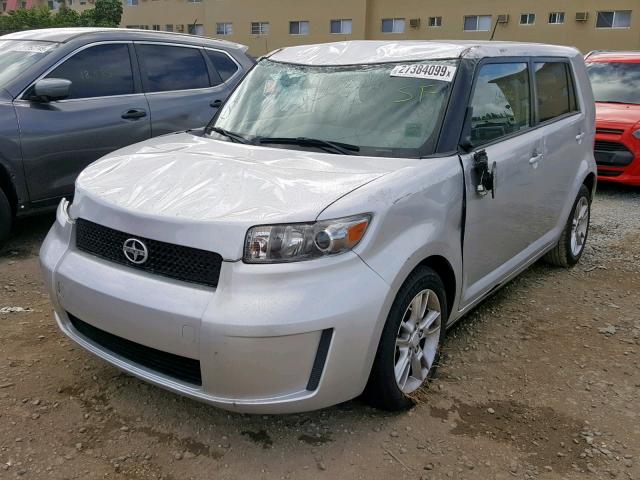 JTLKE50E191077684 - 2009 TOYOTA SCION XB ვერცხლისფერი ფოტო 2