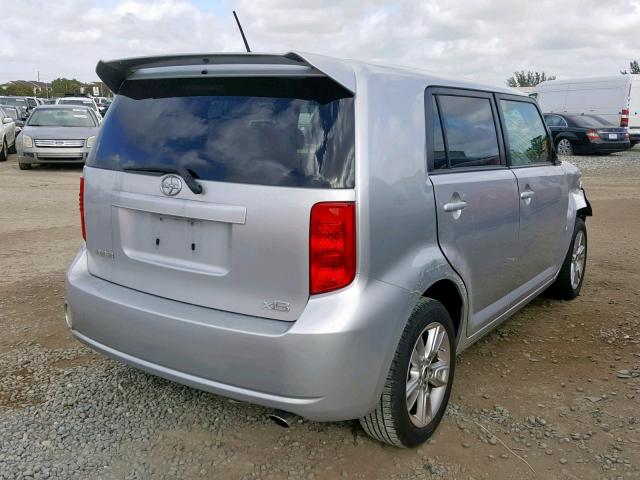 JTLKE50E191077684 - 2009 TOYOTA SCION XB ვერცხლისფერი ფოტო 4