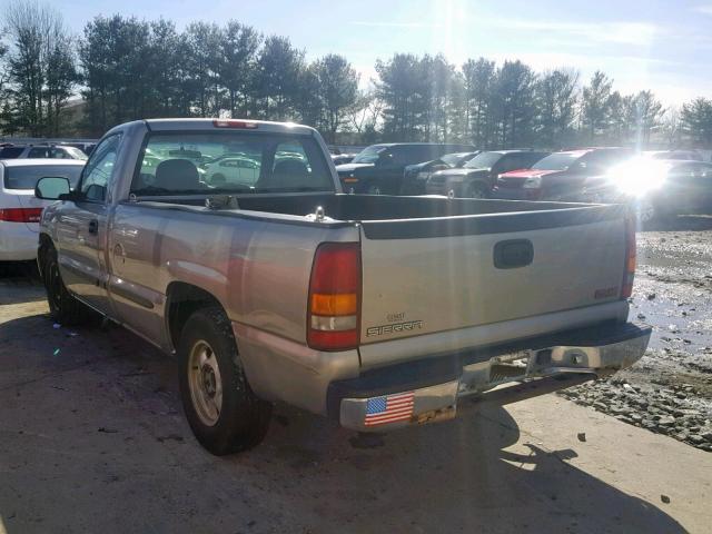 1GTEC14W1XE546689 - 1999 GMC NEW SIERRA GRAY photo 3