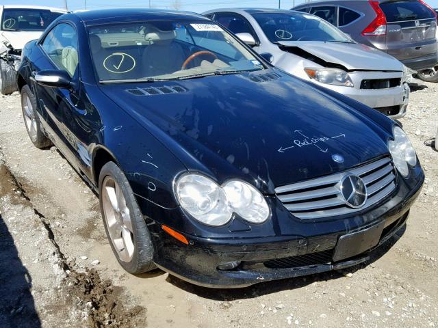 WDBSK76FX4F066497 - 2004 MERCEDES-BENZ SL 600 BLACK photo 1