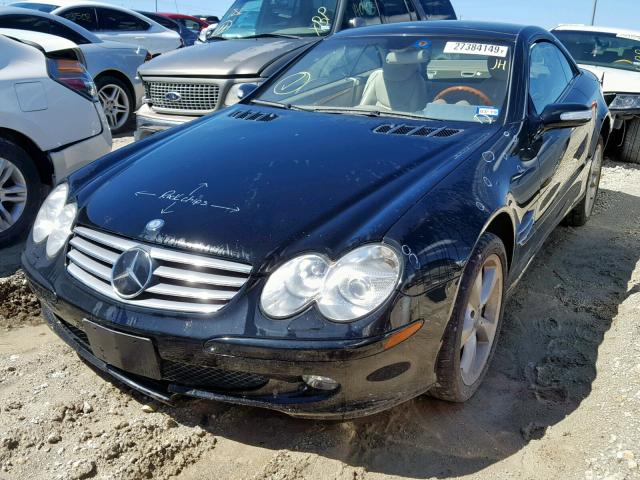 WDBSK76FX4F066497 - 2004 MERCEDES-BENZ SL 600 BLACK photo 2