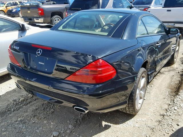 WDBSK76FX4F066497 - 2004 MERCEDES-BENZ SL 600 BLACK photo 4