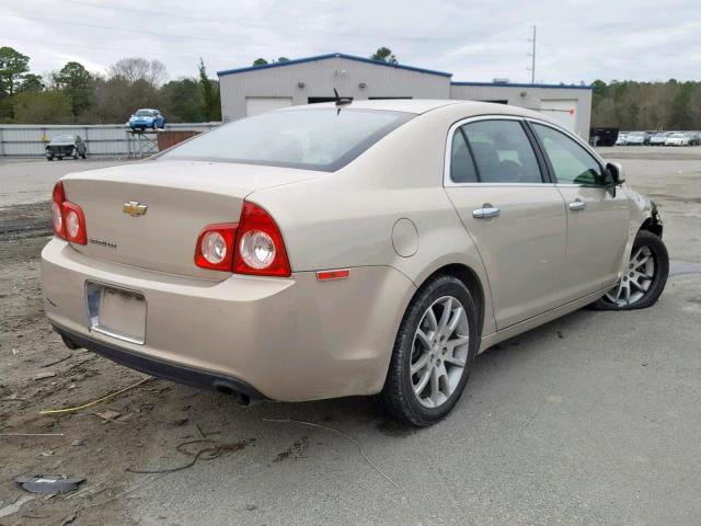 1G1ZE5E73BF396283 - 2011 CHEVROLET MALIBU LTZ TAN photo 4