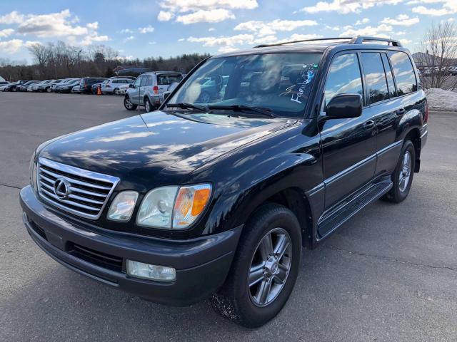 JTJHT00W374025537 - 2007 LEXUS LX 470 BLACK photo 2