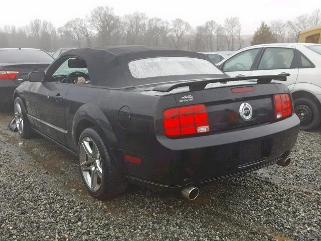 1ZVHT85H675324913 - 2007 FORD MUSTANG GT BLACK photo 3