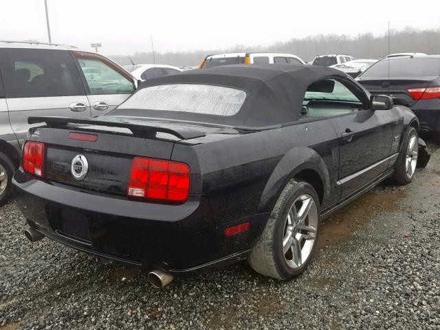 1ZVHT85H675324913 - 2007 FORD MUSTANG GT BLACK photo 4