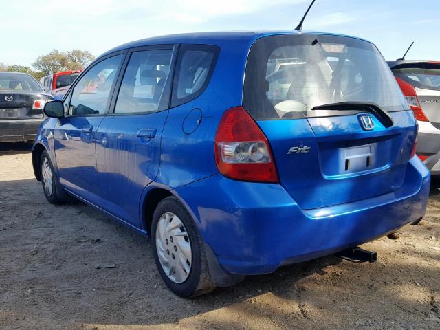 JHMGD38488S029482 - 2008 HONDA FIT BLUE photo 3