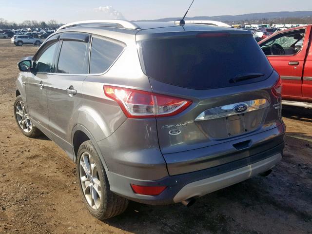 1FMCU9J9XEUA73181 - 2014 FORD ESCAPE TIT GRAY photo 3