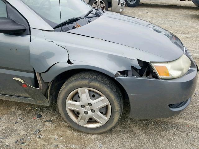 1G8AJ55F17Z101074 - 2007 SATURN ION LEVEL GRAY photo 9