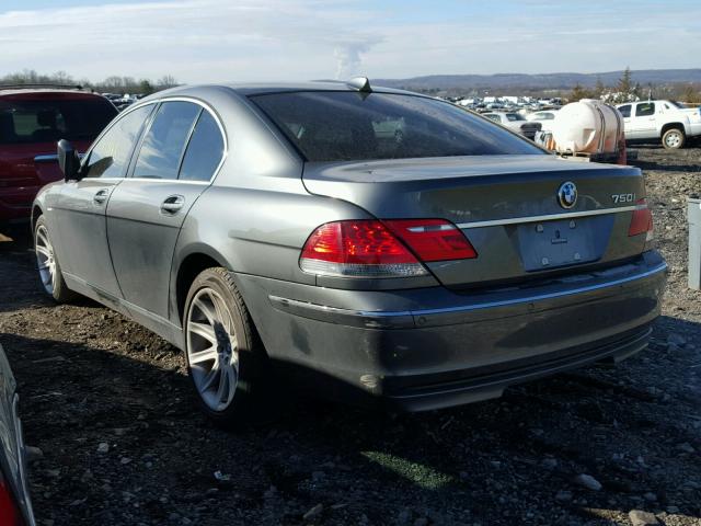 WBAHL83586DT00903 - 2006 BMW 750 I GRAY photo 3