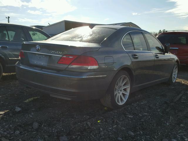 WBAHL83586DT00903 - 2006 BMW 750 I GRAY photo 4