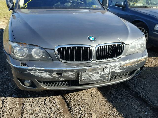 WBAHL83586DT00903 - 2006 BMW 750 I GRAY photo 9