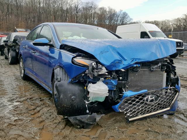 5NPE34AFXJH626795 - 2018 HYUNDAI SONATA SPO BLUE photo 1