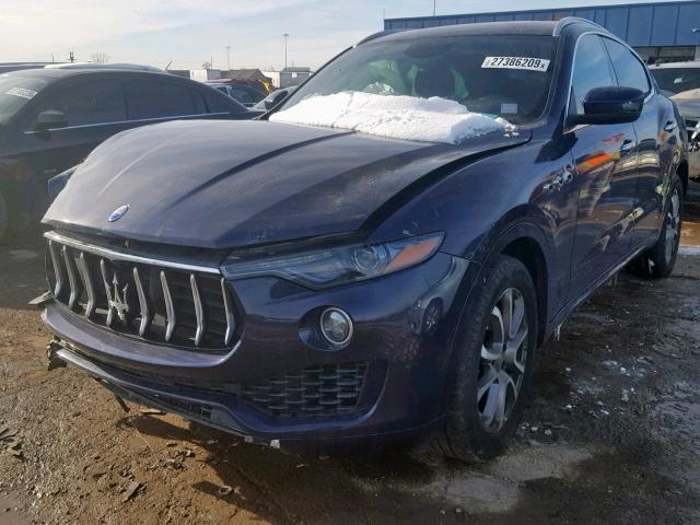 ZN661XULXHX210644 - 2017 MASERATI LEVANTE BLUE photo 2